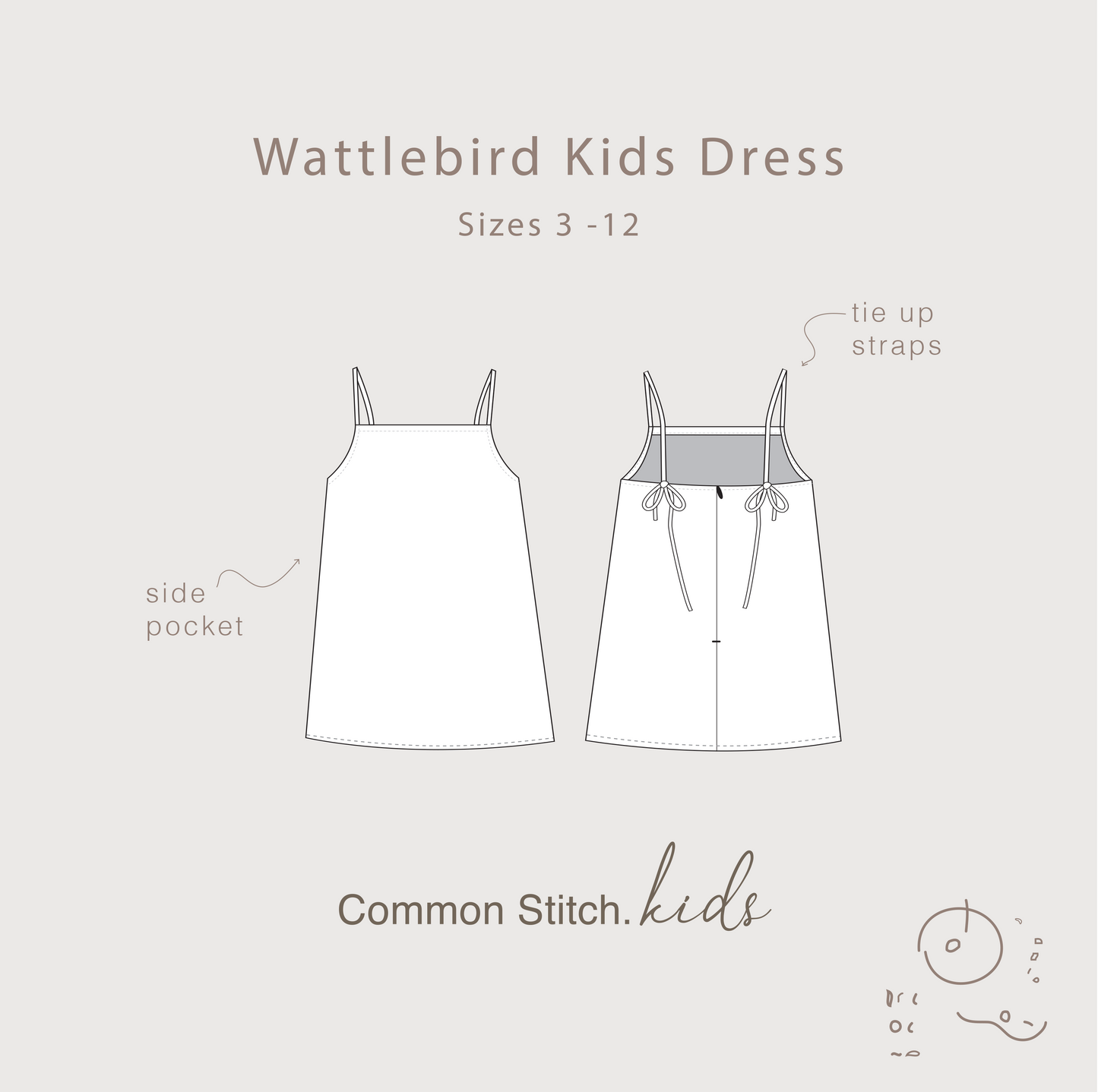 Wattlebird Kids Robe + Combinaison DIGITAL Dual Pattern Pack