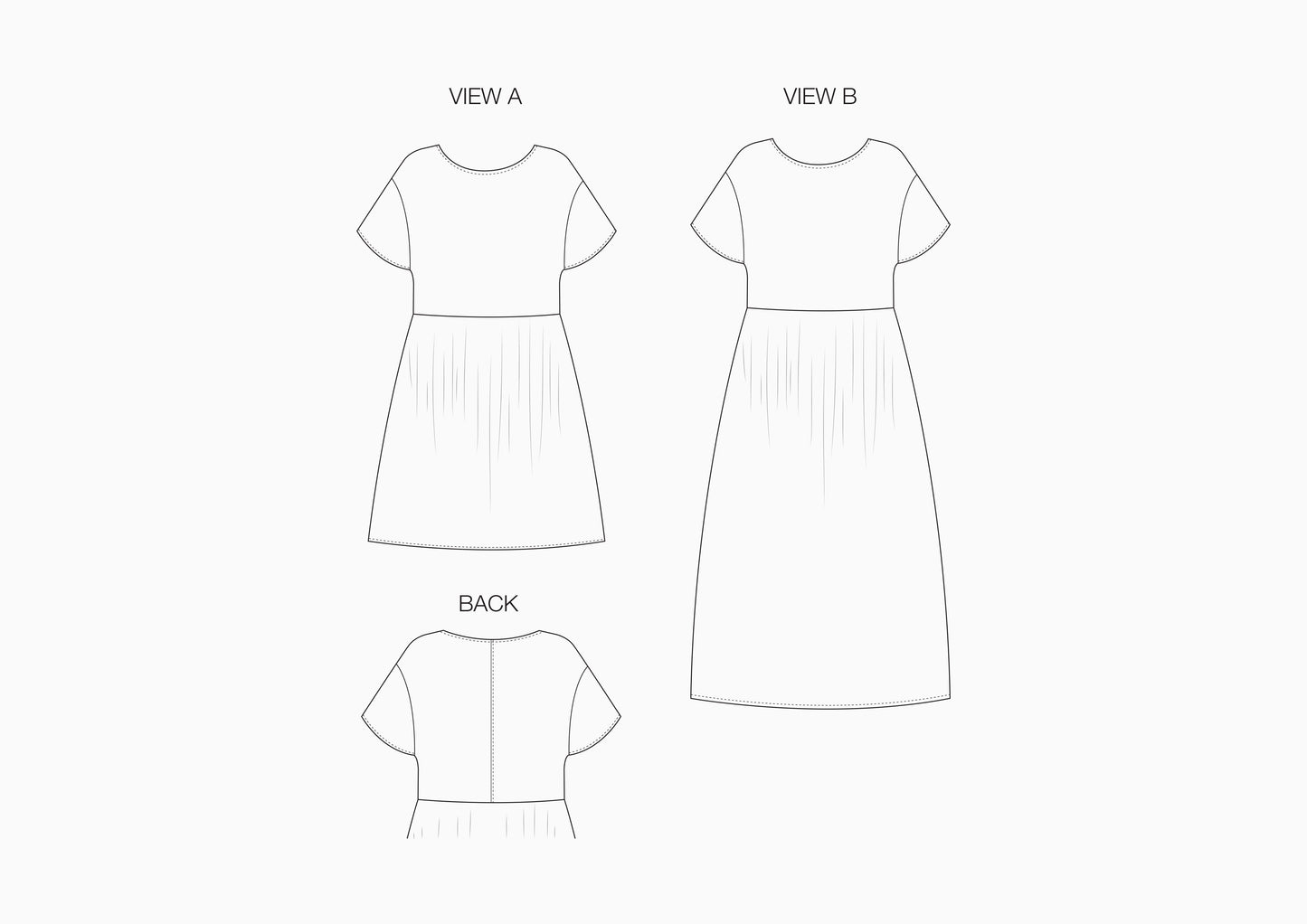 Fawn Dress Set PAPER Pattern