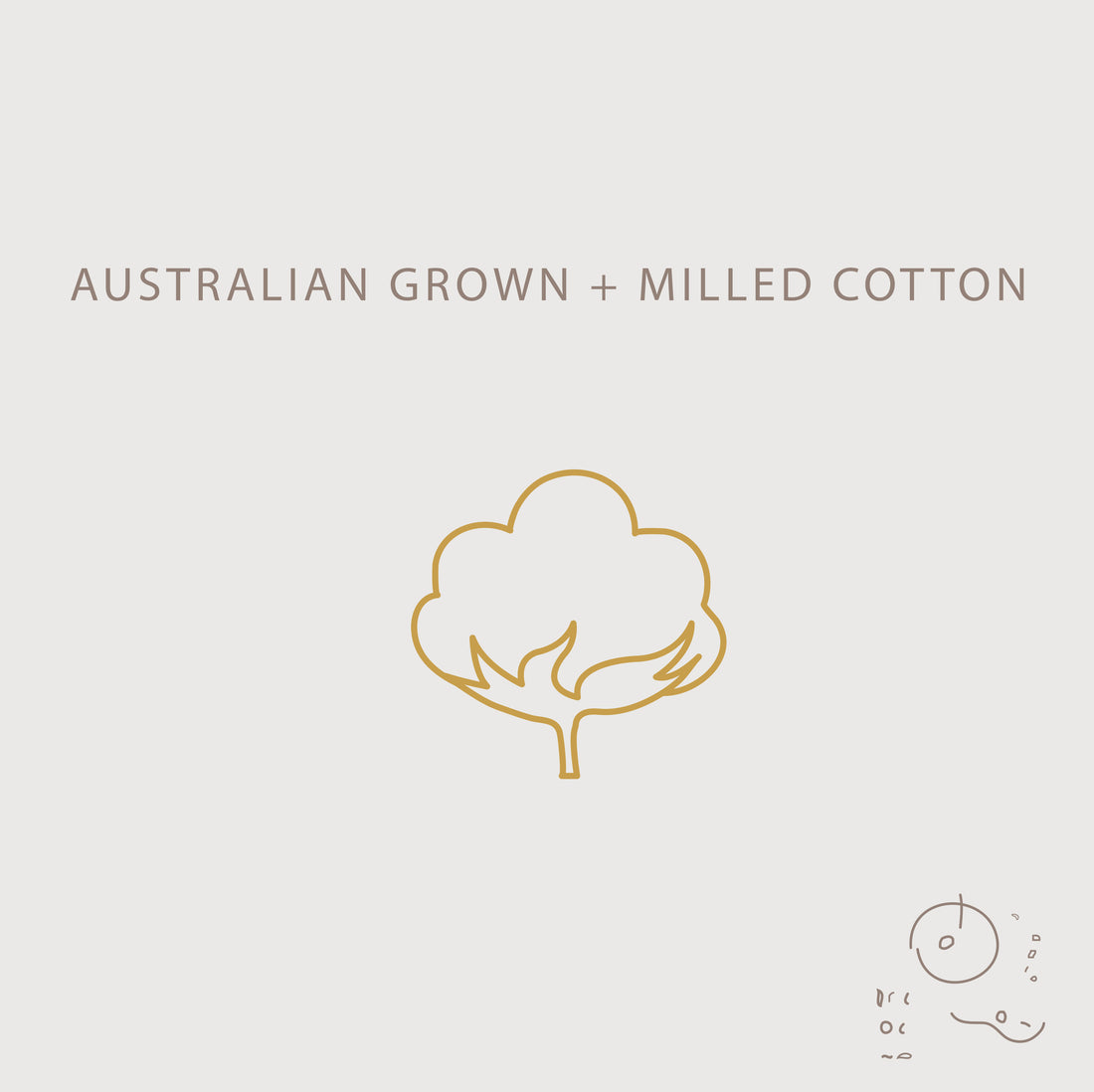 Australian grown, milled + knitted cotton