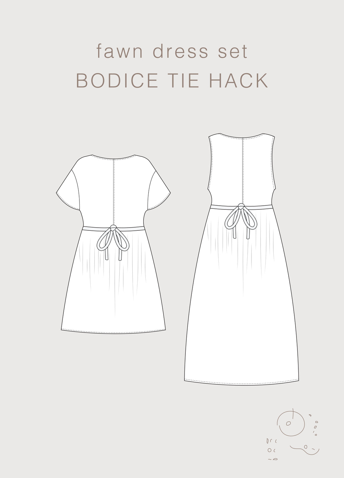 Bodice Tie Hack for the Fawn Dress
