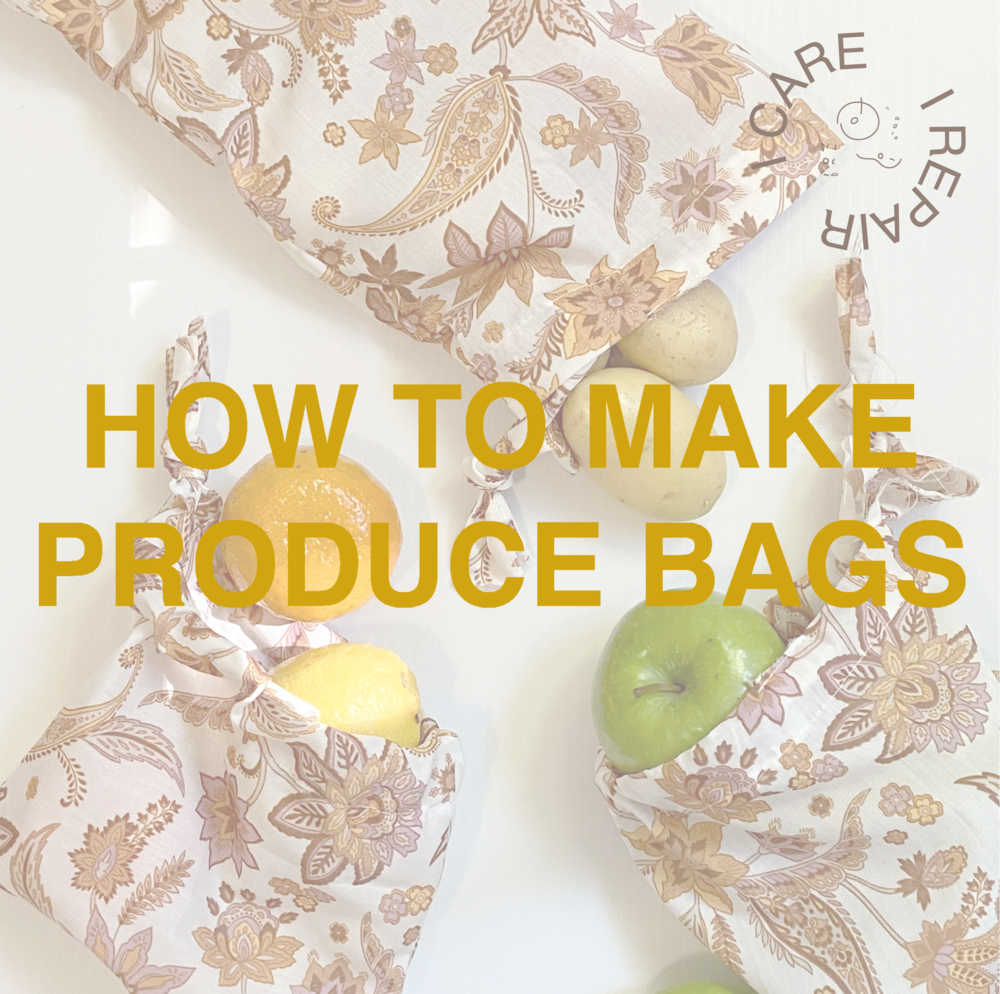 How to make Produce Bags Common Stitch.
