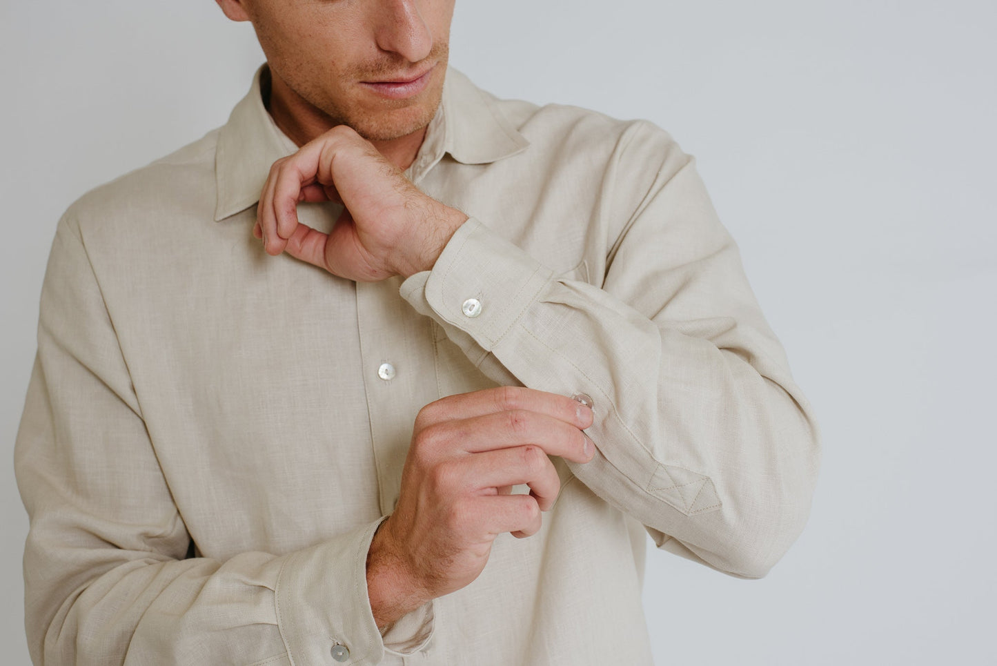 Finch Linen Button Up - Long Sleeve