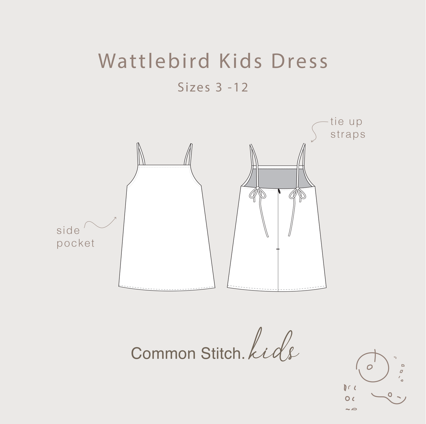 Wattlebird Kids Dress + Jumpsuit DIGITAL Dual Pattern Pack