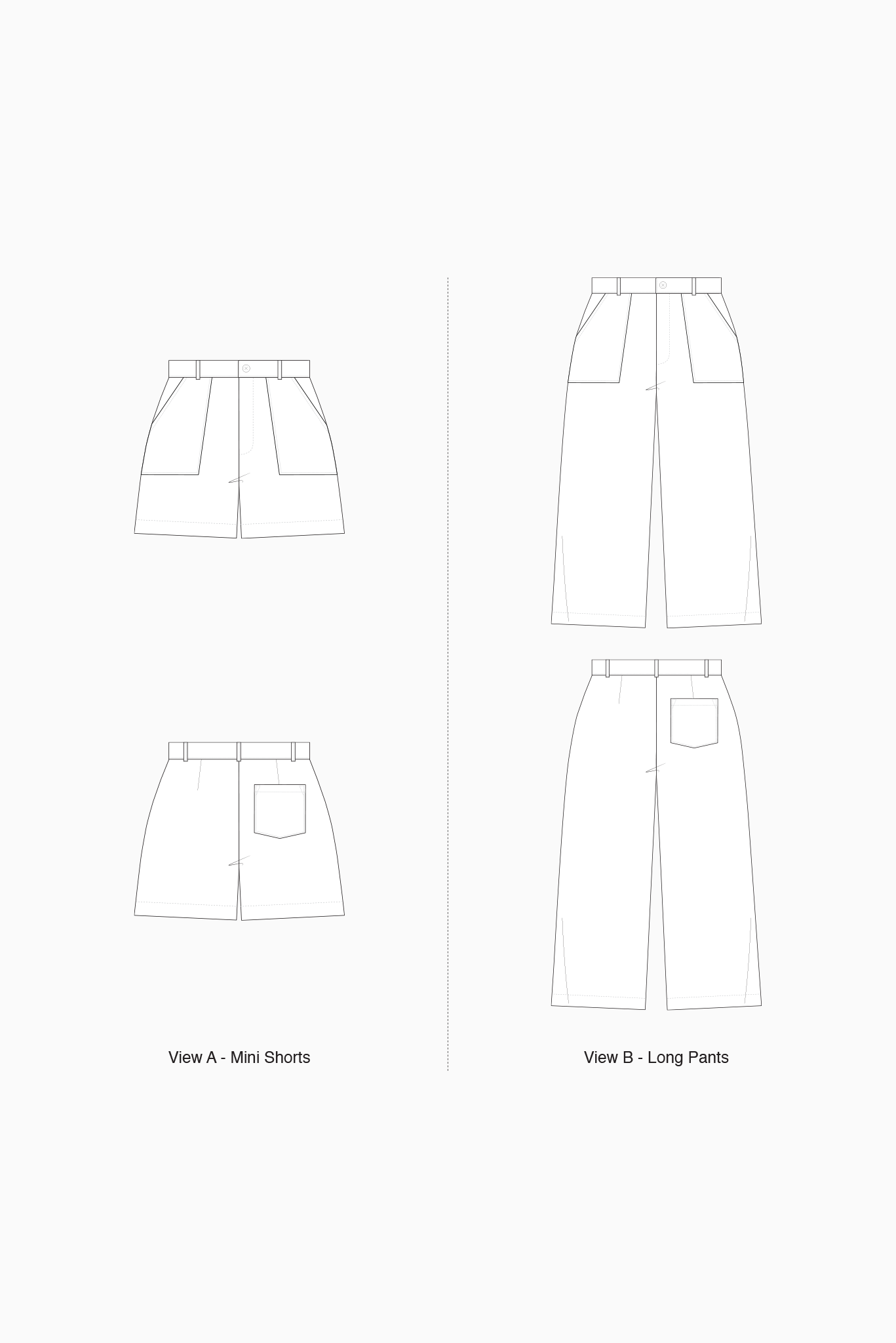 Pantalon Bottlebrush + Short Modèle NUMÉRIQUE 