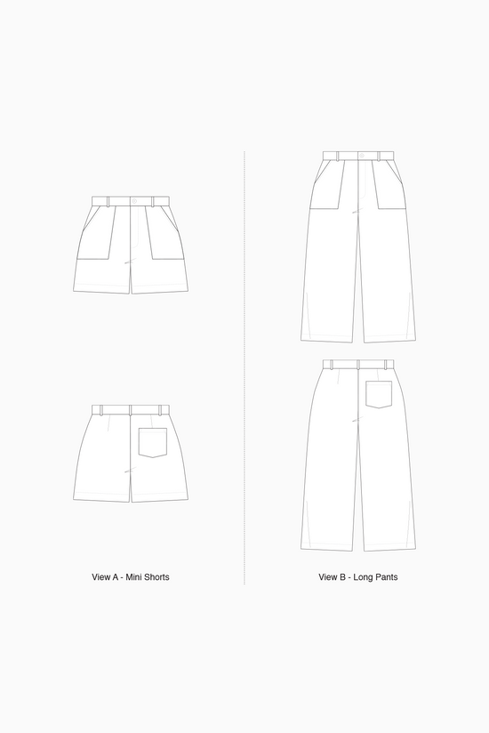Bottlebrush Pants + Shorts DIGITAL Pattern – Common Stitch.
