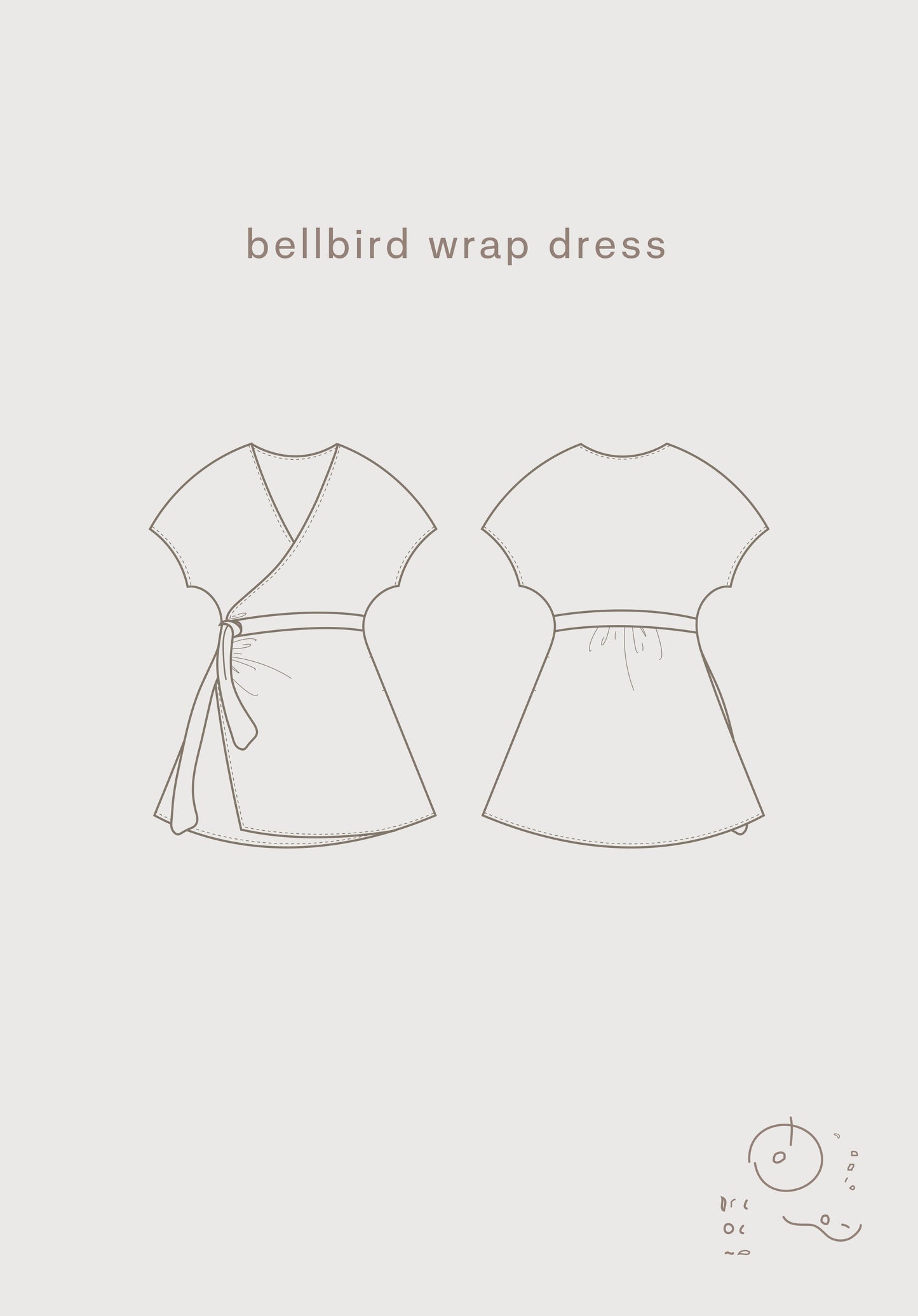 Kit de couture pour robe portefeuille Bellbird