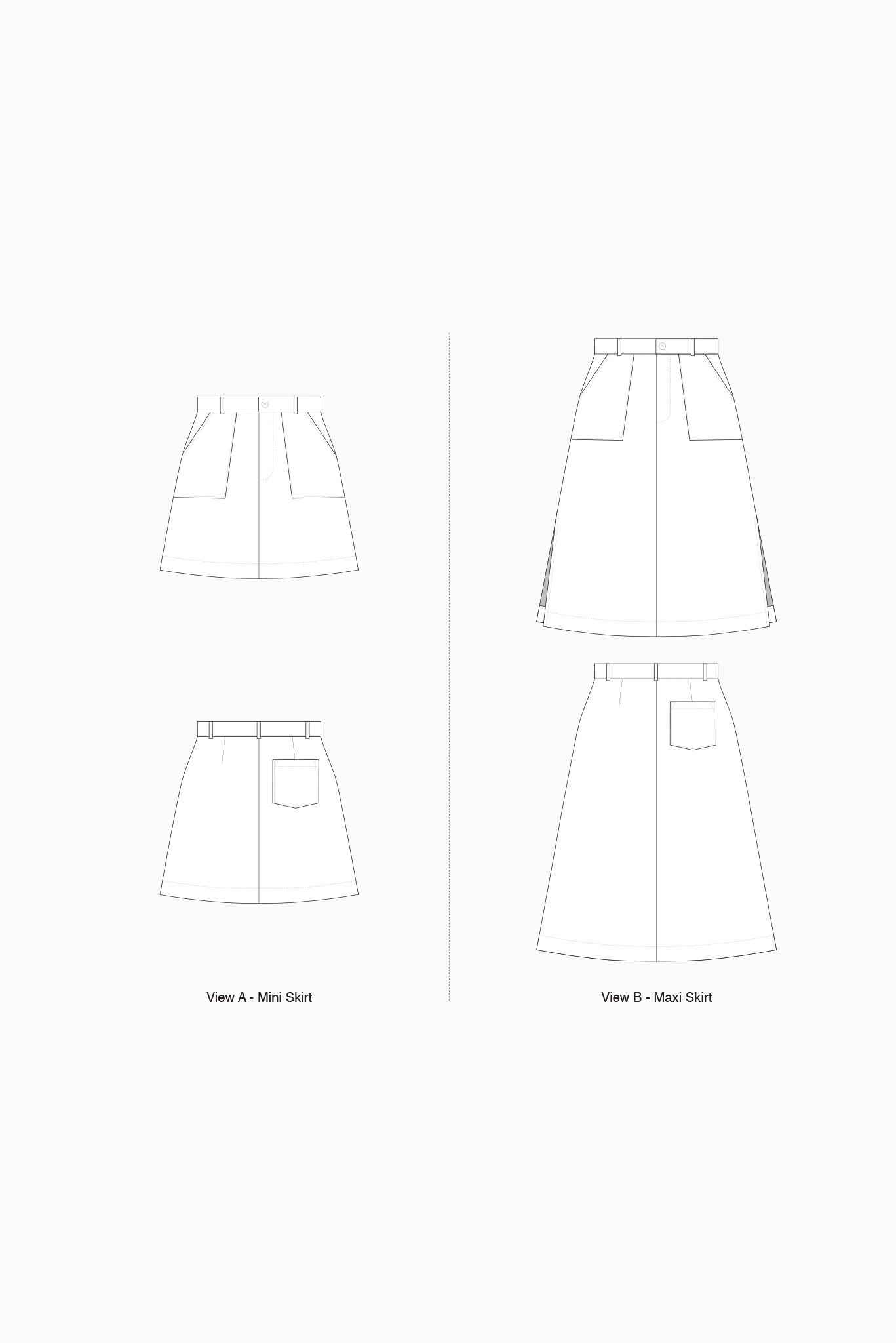 Bottlebrush Maxi Skirt Sewing Kit