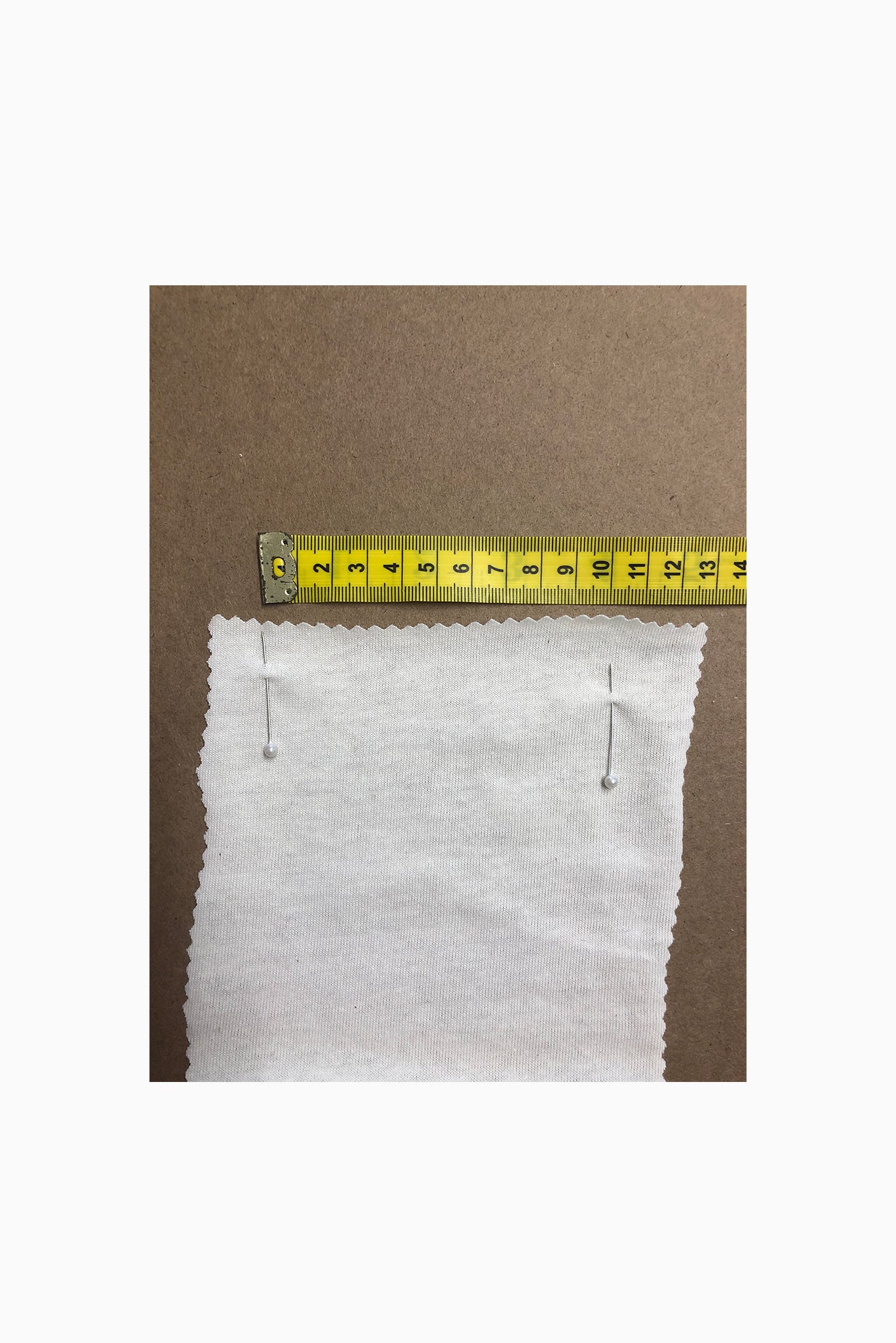 Jersey de coton cultivé en Australie + foulé, naturel - 24 $ par/m